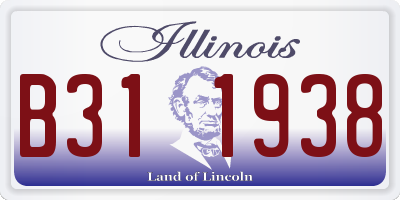 IL license plate B311938
