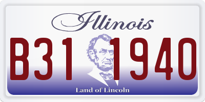 IL license plate B311940