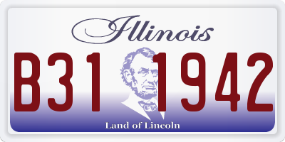 IL license plate B311942
