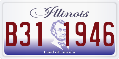 IL license plate B311946