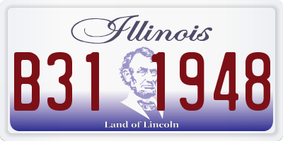 IL license plate B311948