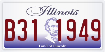 IL license plate B311949