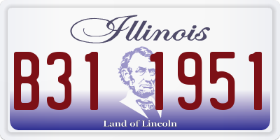 IL license plate B311951