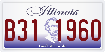 IL license plate B311960
