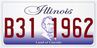 IL license plate B311962