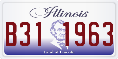IL license plate B311963