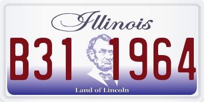 IL license plate B311964