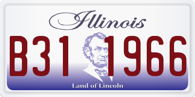 IL license plate B311966
