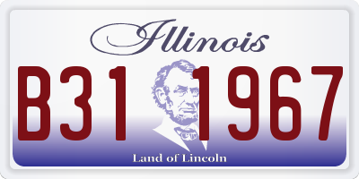 IL license plate B311967