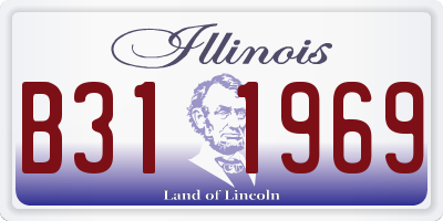 IL license plate B311969