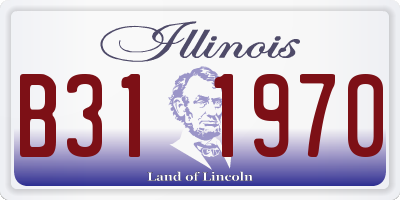 IL license plate B311970