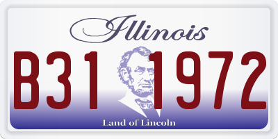 IL license plate B311972