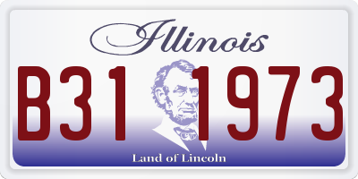 IL license plate B311973