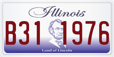 IL license plate B311976