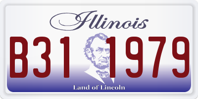 IL license plate B311979
