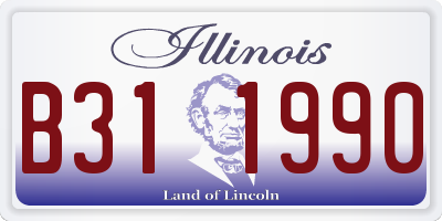 IL license plate B311990