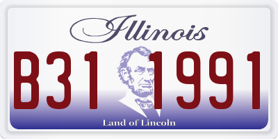 IL license plate B311991