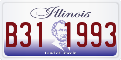 IL license plate B311993
