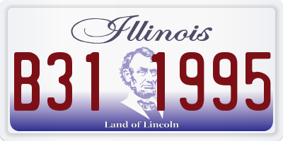IL license plate B311995
