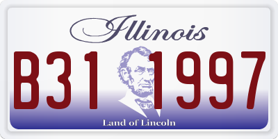 IL license plate B311997