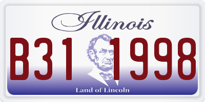 IL license plate B311998