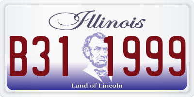 IL license plate B311999