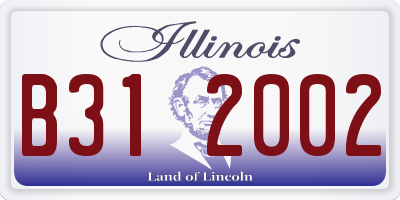 IL license plate B312002