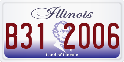 IL license plate B312006