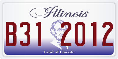 IL license plate B312012