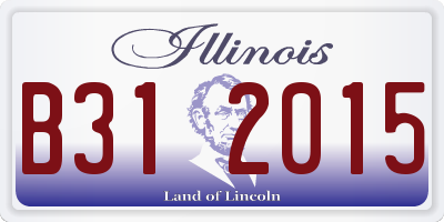 IL license plate B312015