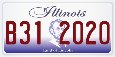 IL license plate B312020