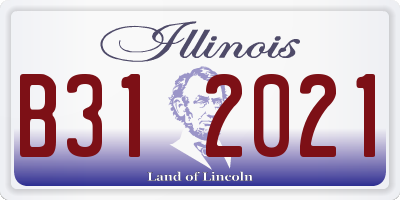 IL license plate B312021