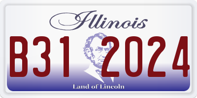 IL license plate B312024
