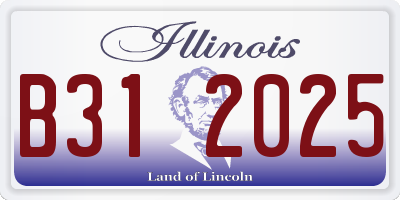 IL license plate B312025
