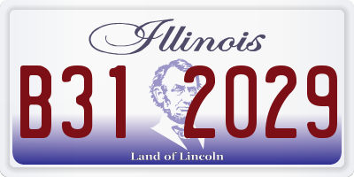 IL license plate B312029