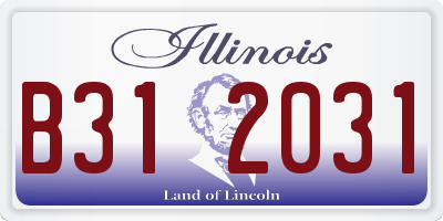 IL license plate B312031