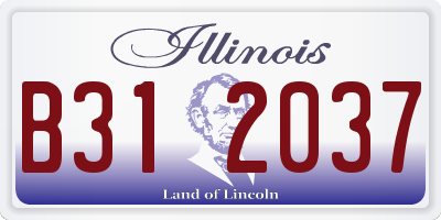IL license plate B312037