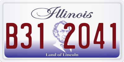 IL license plate B312041