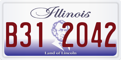 IL license plate B312042