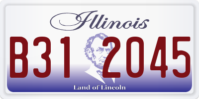 IL license plate B312045