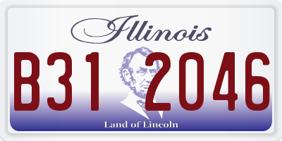 IL license plate B312046