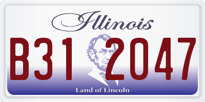 IL license plate B312047