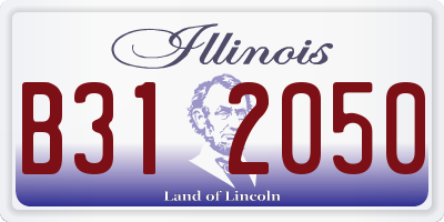 IL license plate B312050