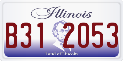 IL license plate B312053