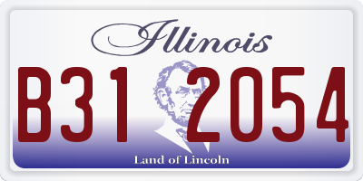 IL license plate B312054