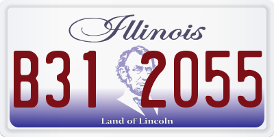 IL license plate B312055
