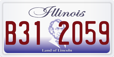 IL license plate B312059