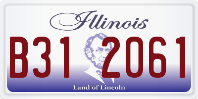 IL license plate B312061