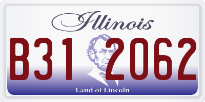 IL license plate B312062