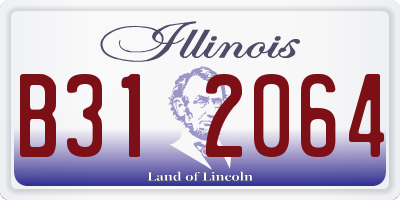 IL license plate B312064